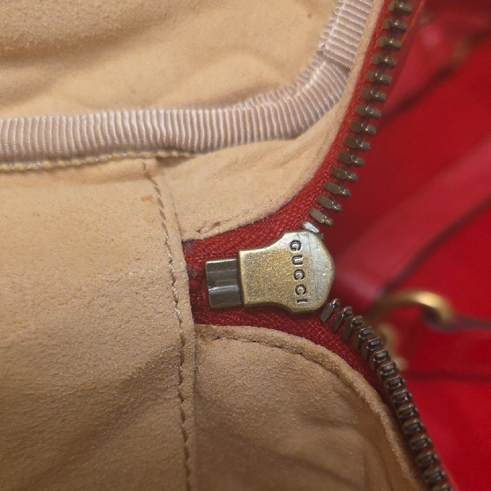 Gucci Red Quilted Leather Backpack - Picture 7 of 11